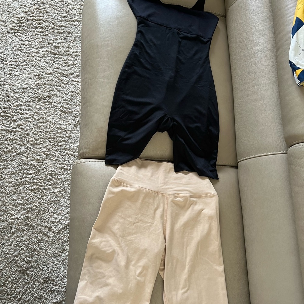 Black Spanx shapewear mid thigh & Alice + Olivia Bike Shorts (2 for 1 price)
